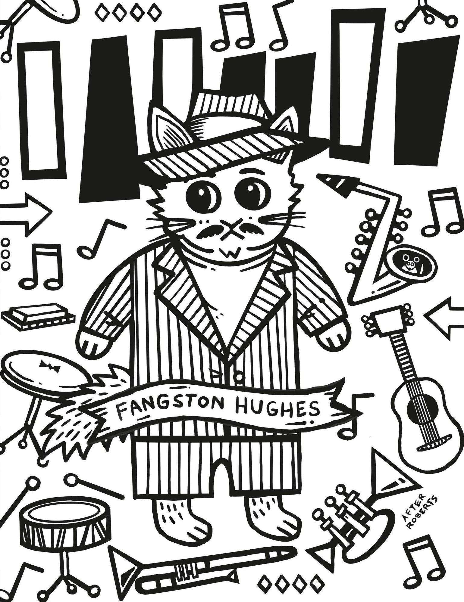 Literary Cats Coloring Book