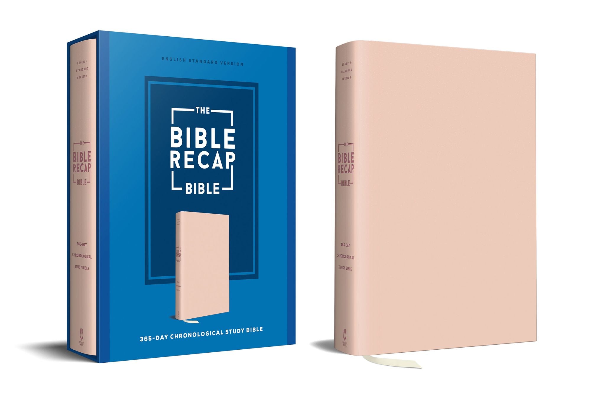 The Bible Recap 365-Day Chronological Study Bible: English Standard Version--Imitation Leather, Pink