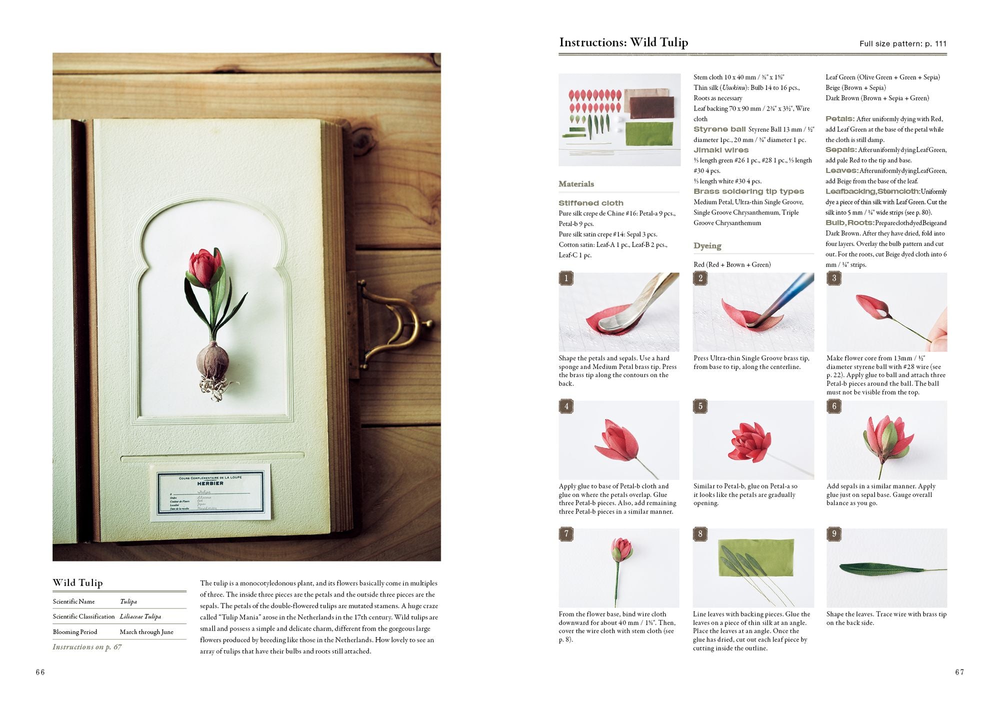 The Herbarium of Fabric Flowers: Twenty Flower Brooch Projects Translated from Nature