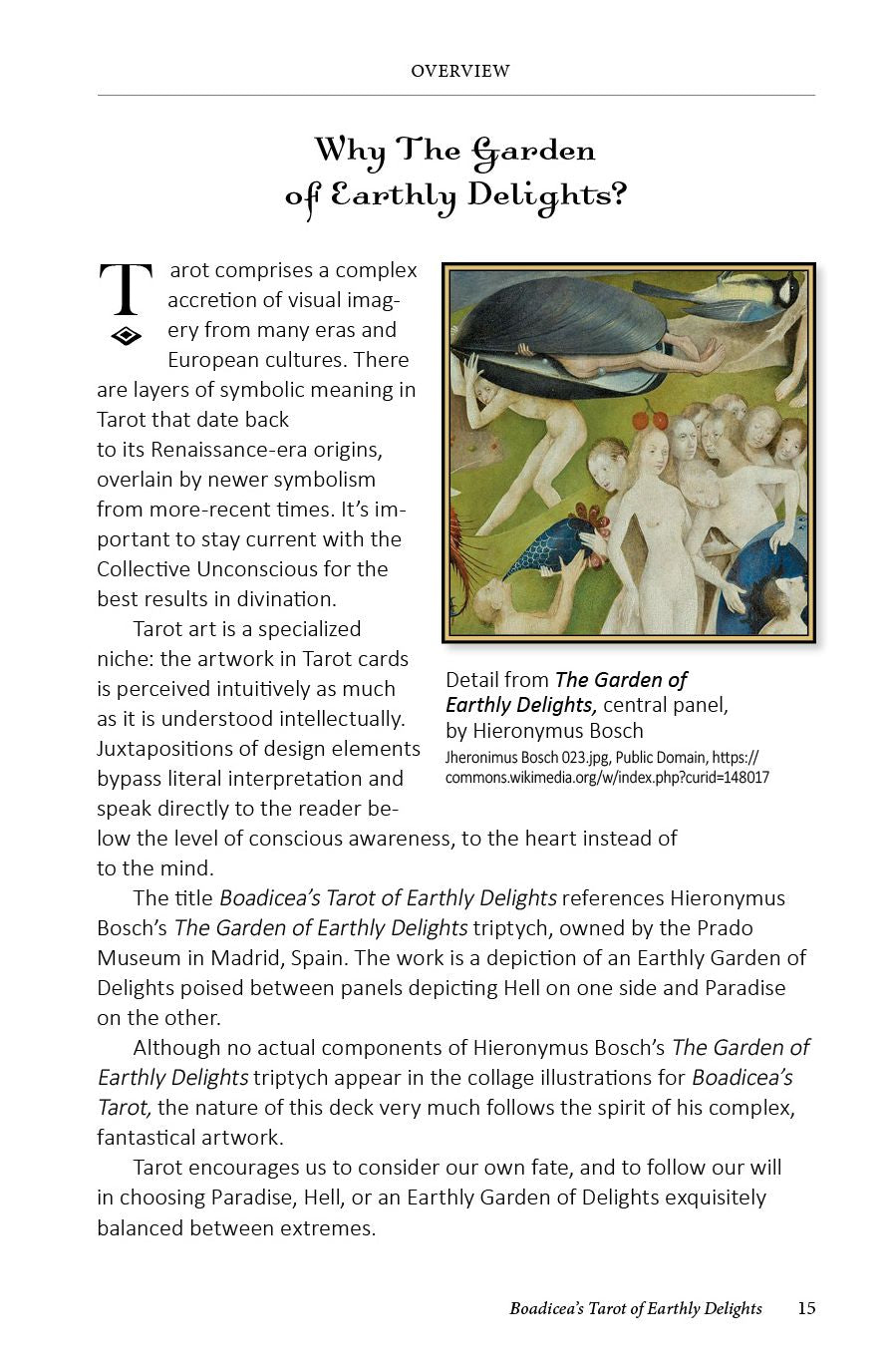 Boadicea's Tarot of Earthly Delights: (Tarot Kit Box Set with 80 Cards and Guide Book)