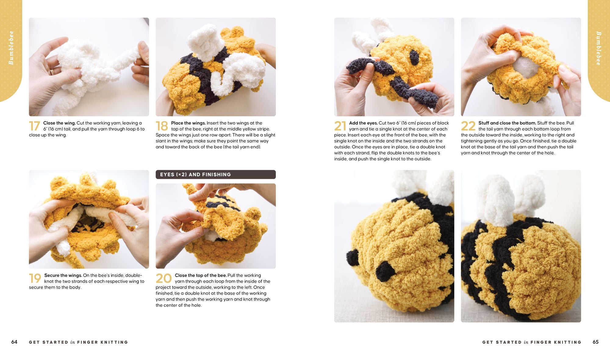 Get Started in Finger Knitting: Patterns and Instructions for Making Chunky Blankets, Cozy Pillows, and Cute Stuffies by Hand