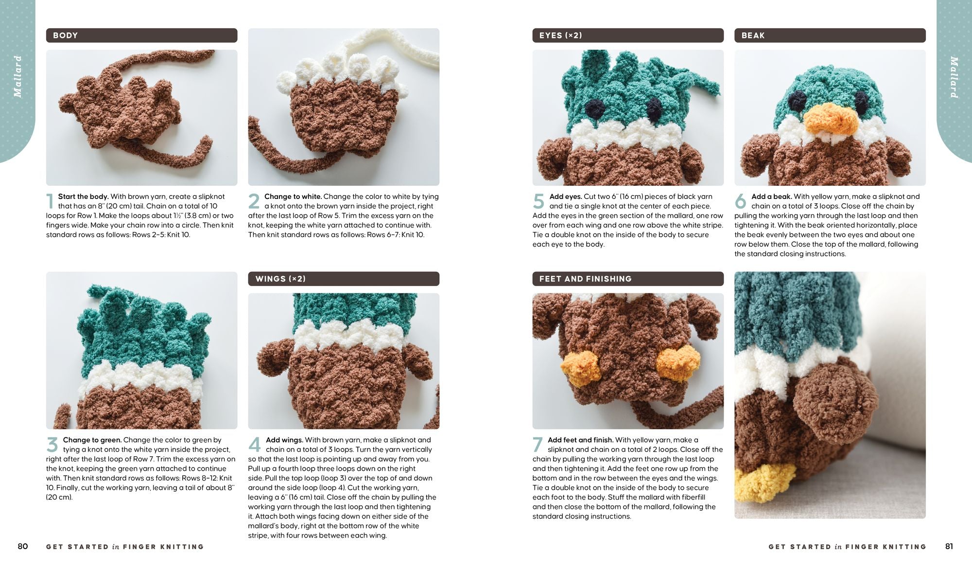Get Started in Finger Knitting: Patterns and Instructions for Making Chunky Blankets, Cozy Pillows, and Cute Stuffies by Hand