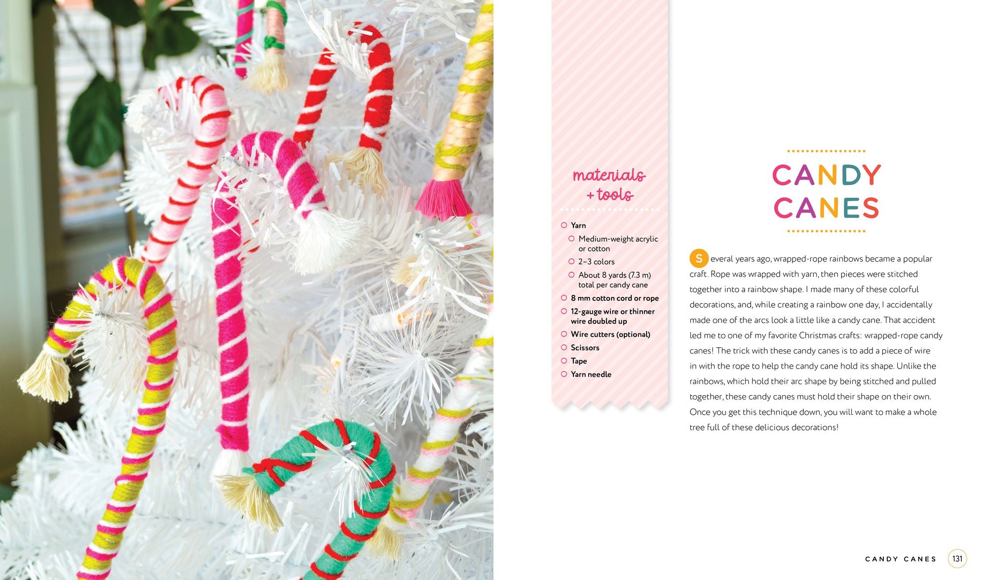 Handmade Happiness Yarn Crafts: Easy Instructions for 30 Bright and Beautiful DIY Projects Including Wreaths, Tassels, Rainbows, Pom-Pom Garlands, and More