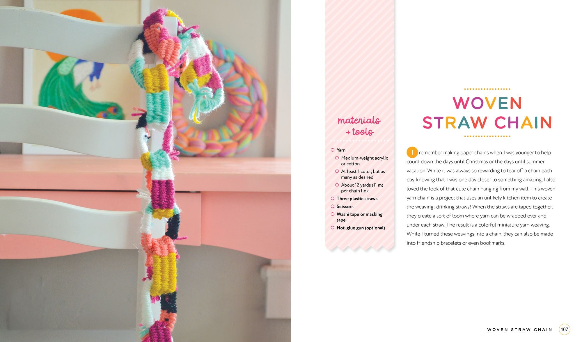 Handmade Happiness Yarn Crafts: Easy Instructions for 30 Bright and Beautiful DIY Projects Including Wreaths, Tassels, Rainbows, Pom-Pom Garlands, and More