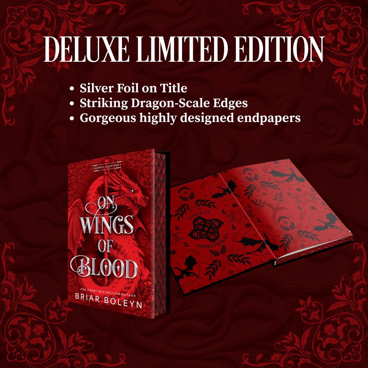 On Wings of Blood (Deluxe Limited Edition) (Bloodwing Academy #1)