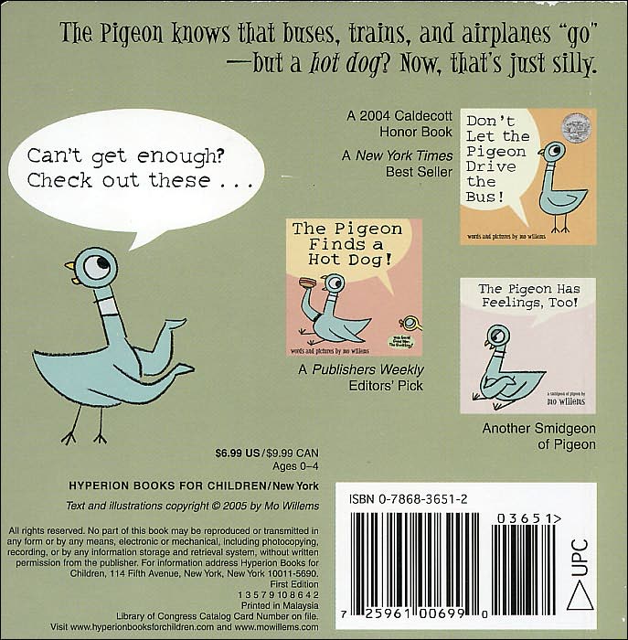 The Pigeon Loves Things That Go!