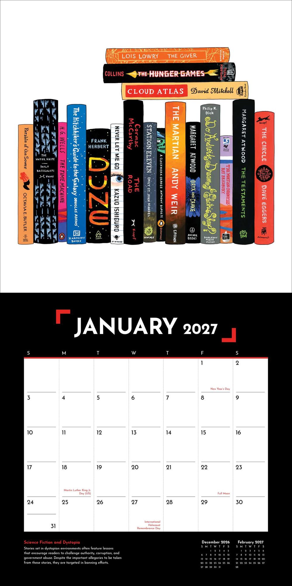 2027 Banned Books Wall Calendar By Pen America