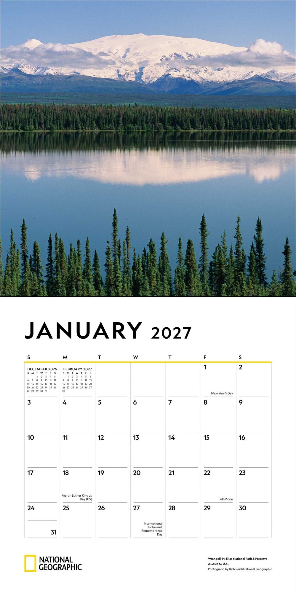 2027 National Geographic: American Landscapes Wall Calendar