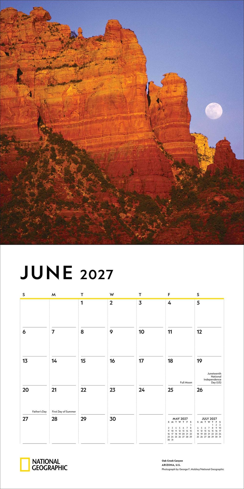 2027 National Geographic: American Landscapes Wall Calendar