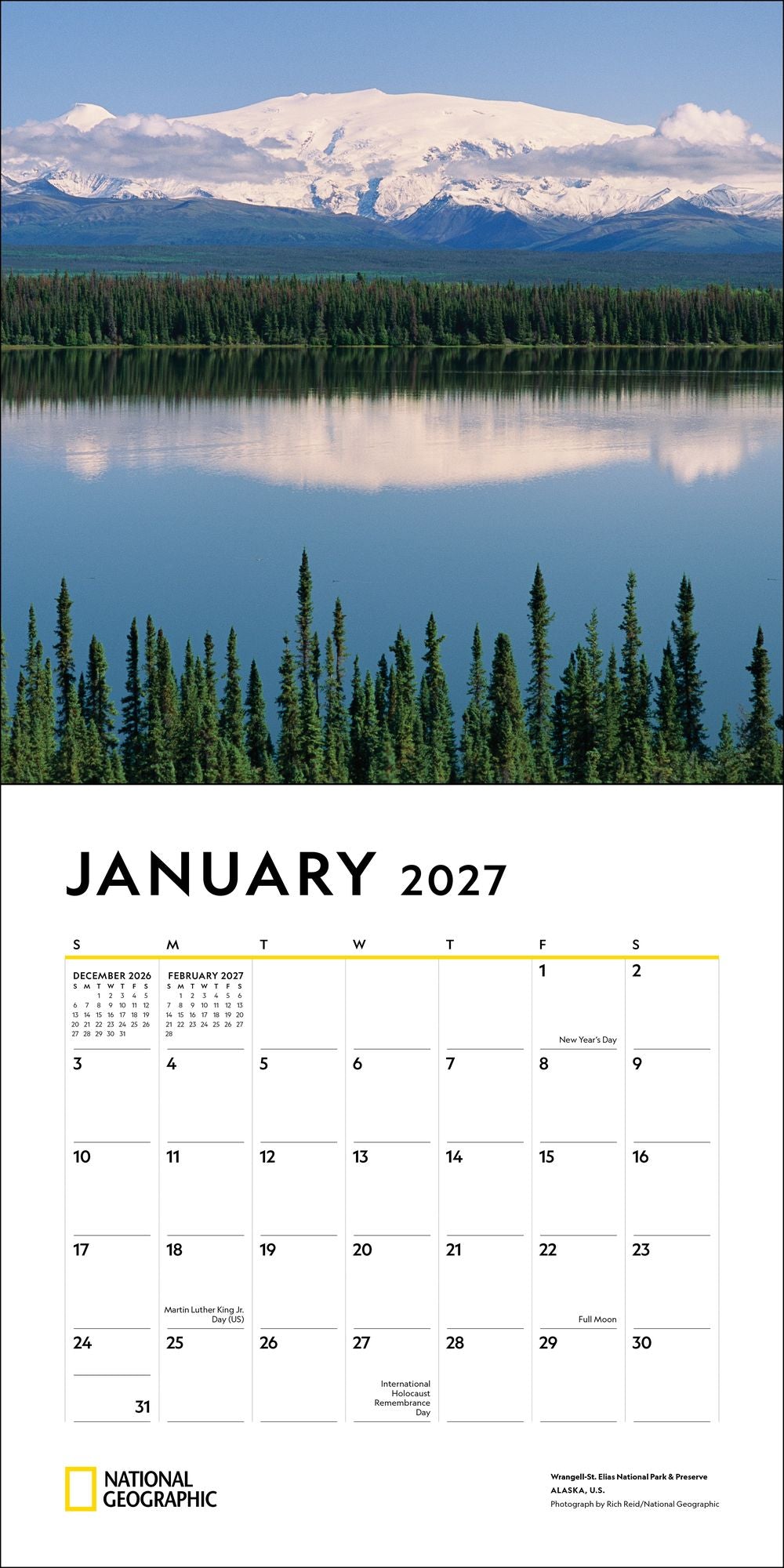 2027 National Geographic: American Landscapes Wall Calendar