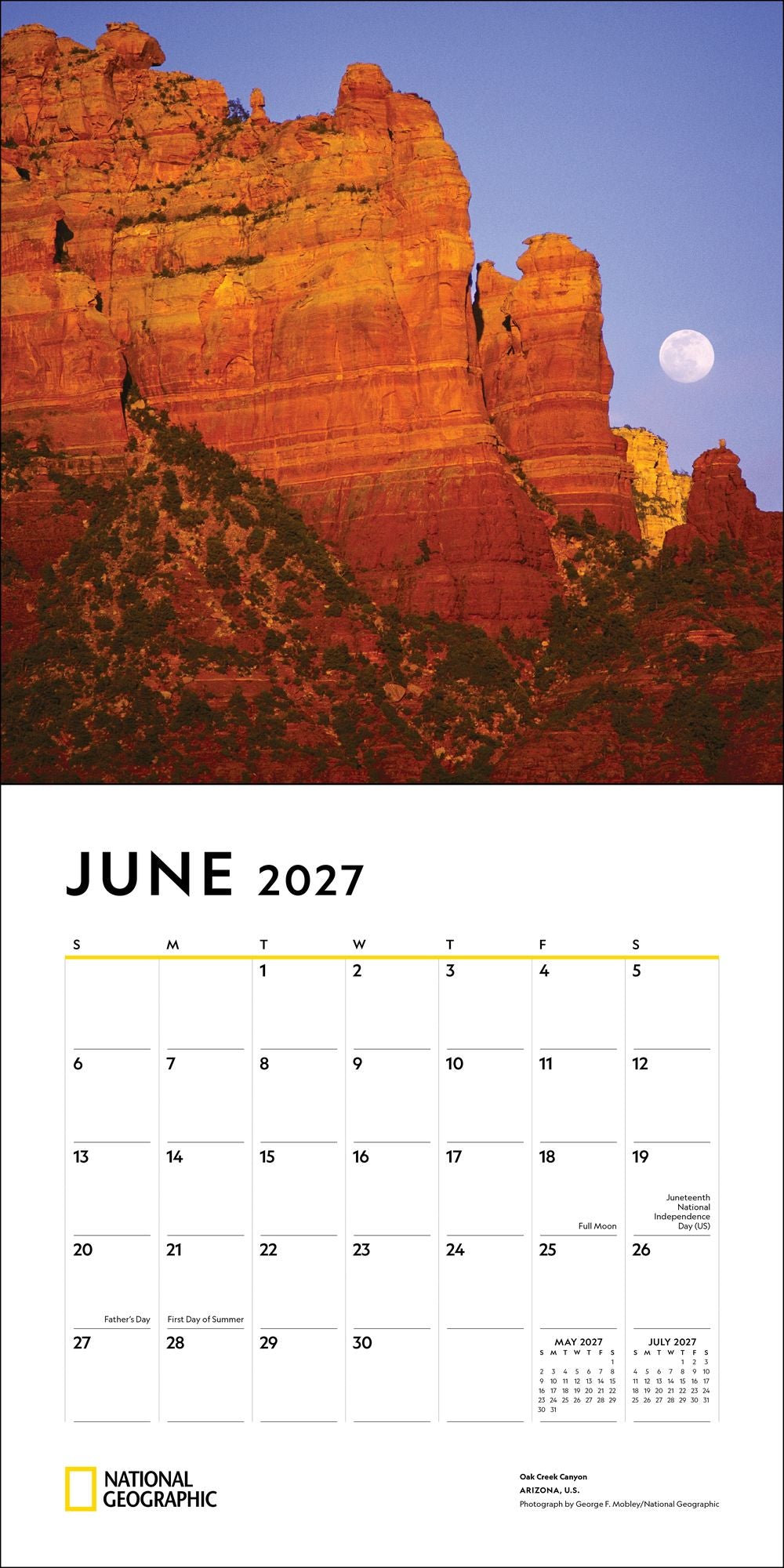 2027 National Geographic: American Landscapes Wall Calendar