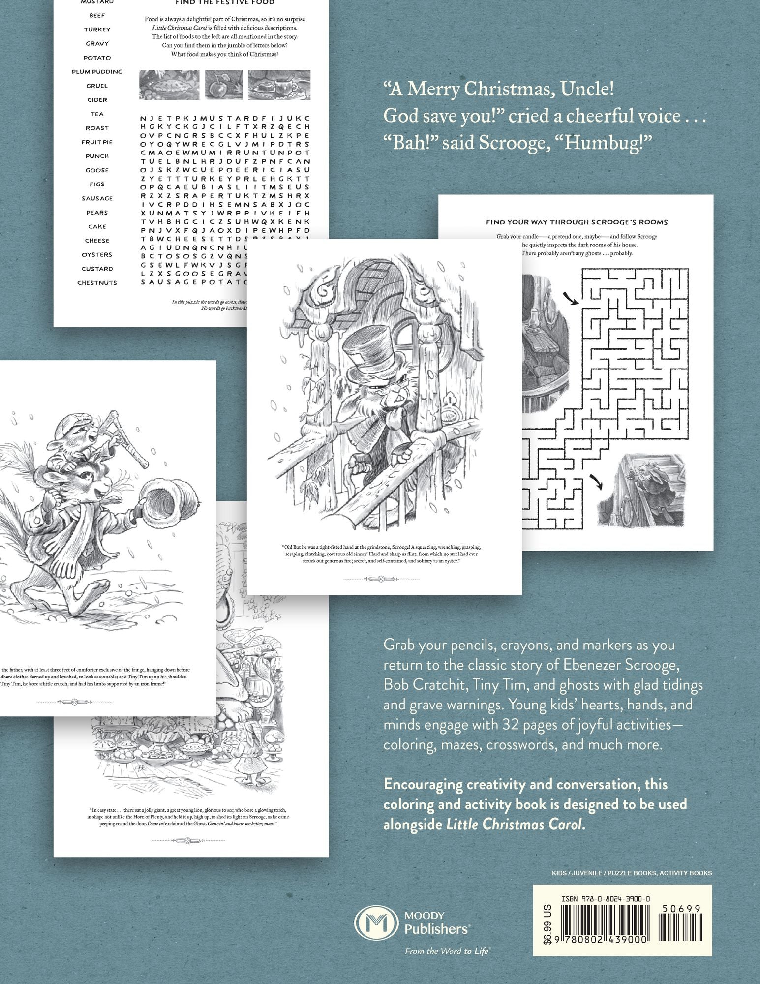 Little Christmas Carol Coloring & Activity Book
