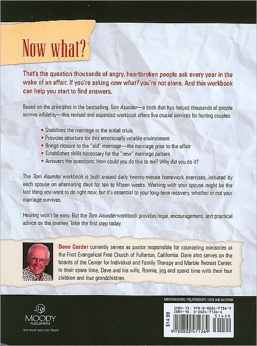 Torn Asunder Workbook: Recovering From an Extramarital Affair