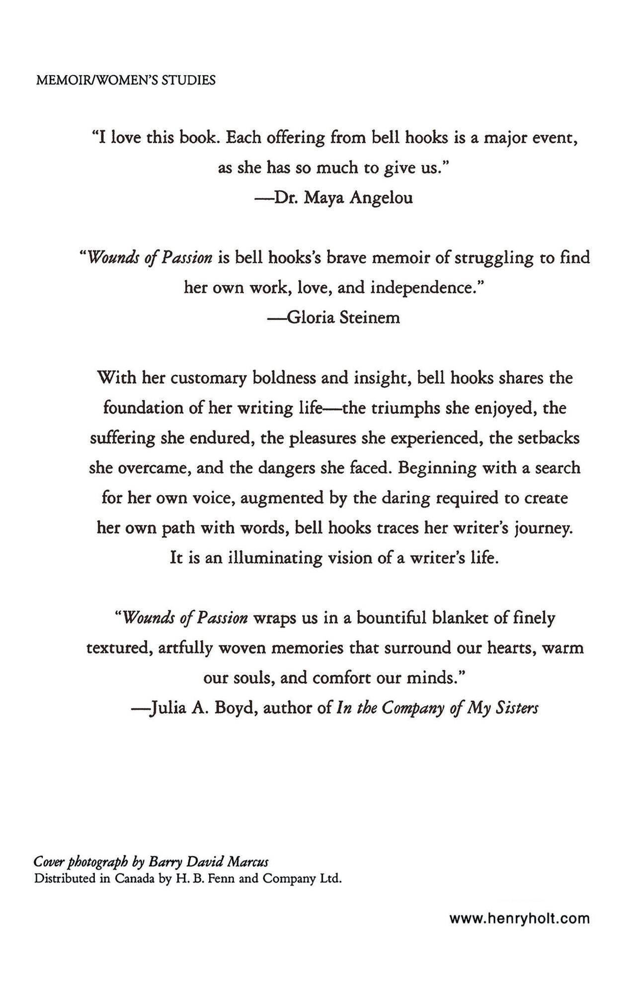 Wounds of Passion: A Writing Life