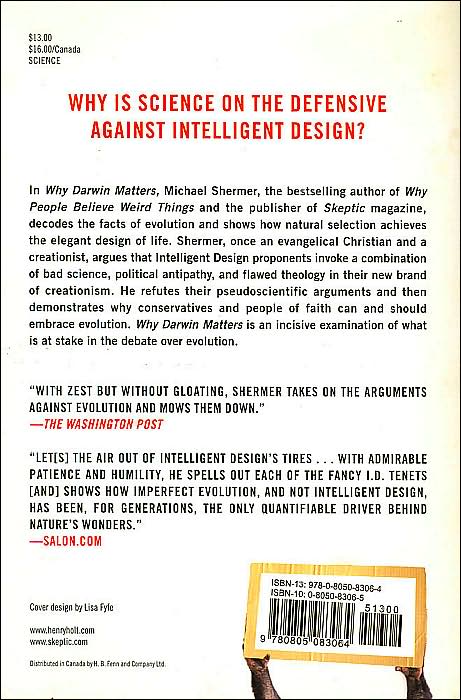 Why Darwin Matters: The Case Against Intelligent Design