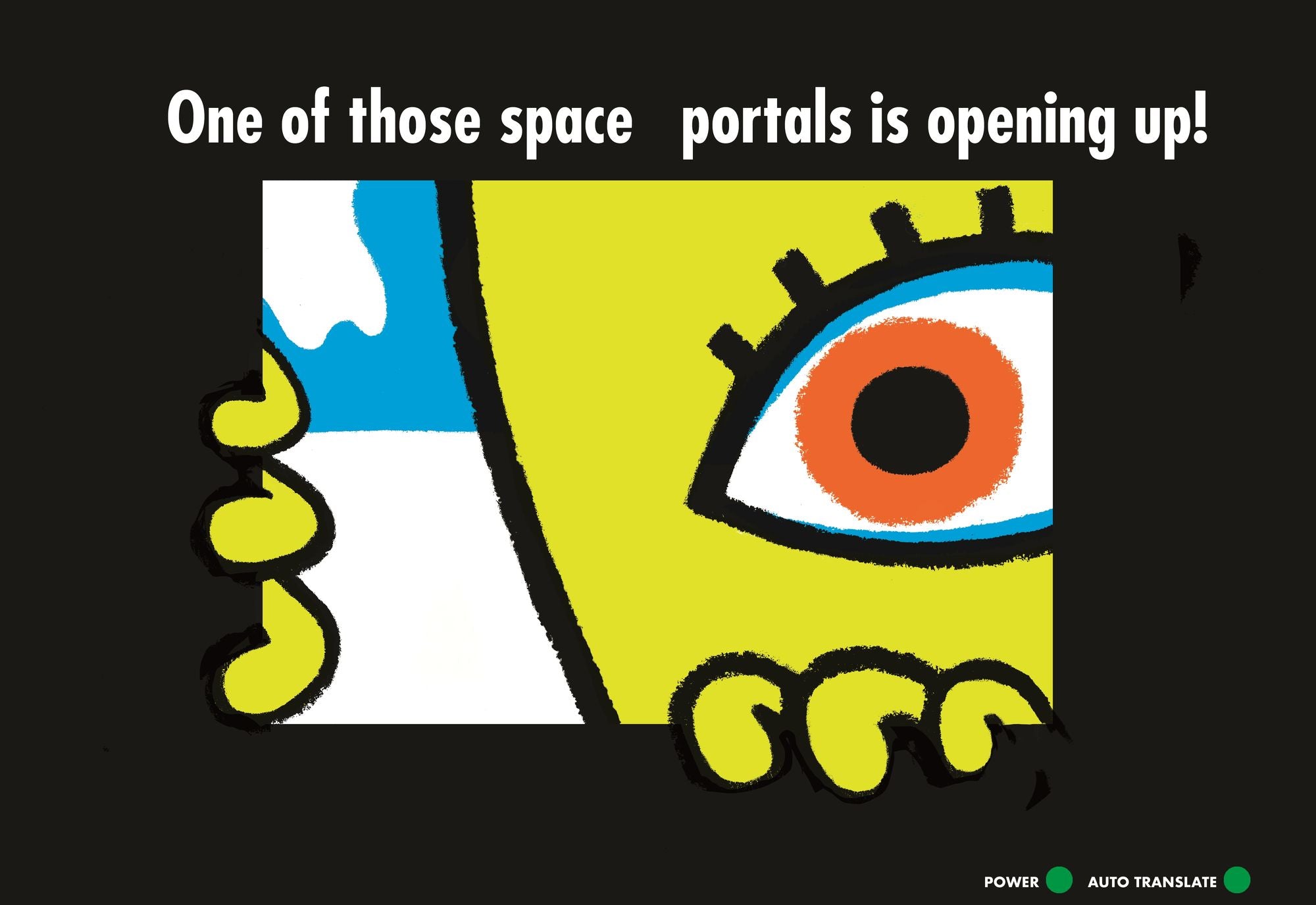 To Activate Space Portal, Lift Here