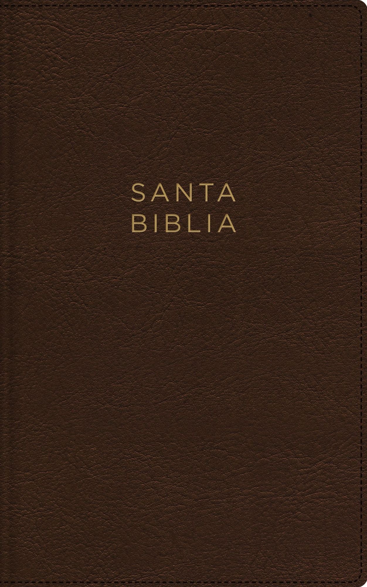 NBLA, Santa Biblia, Ultrafina, Letra grande, Leathersoft, Café, Palabras de Jesús en rojo