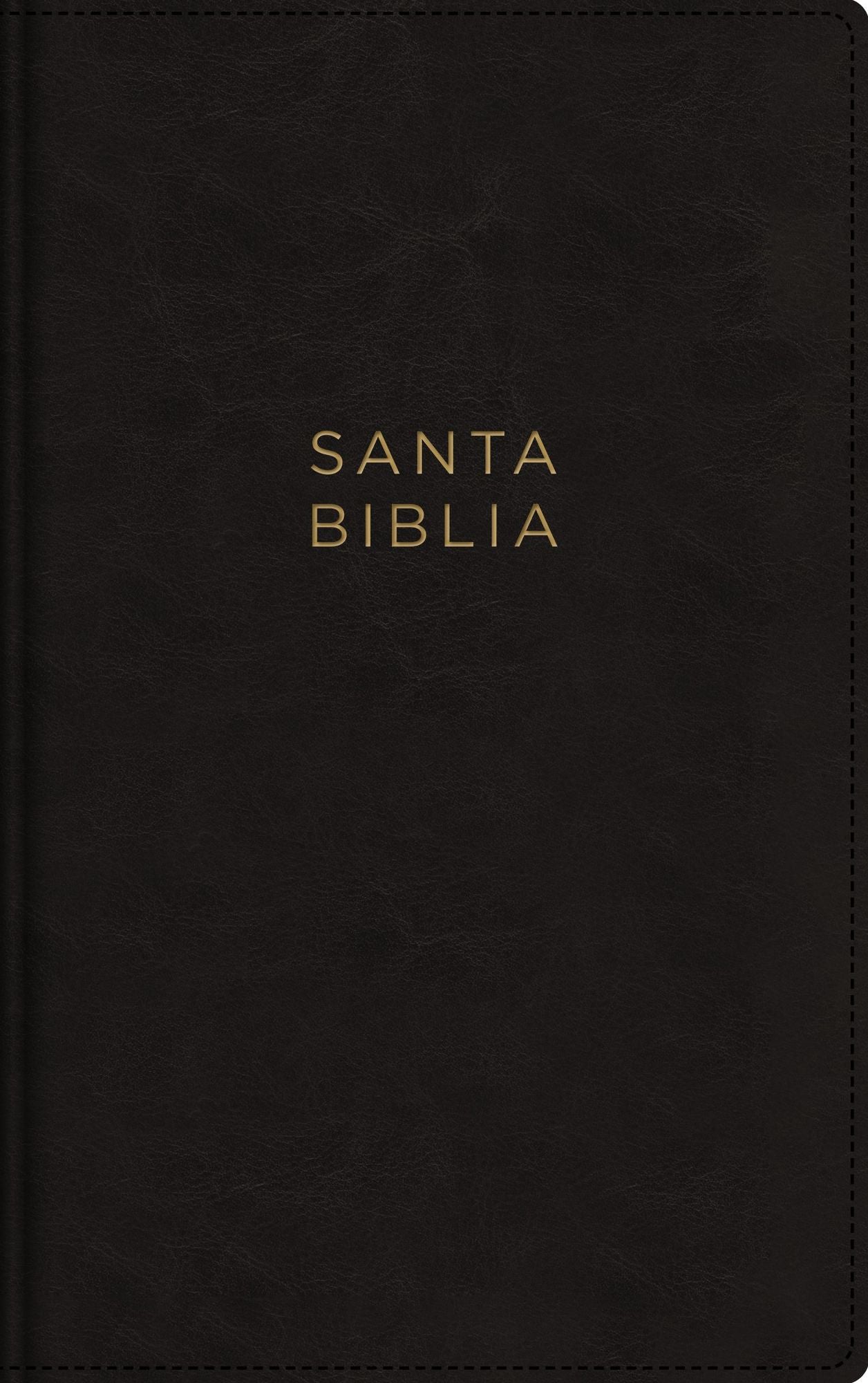 NBLA, Santa Biblia, Ultrafina, Letra grande, Leathersoft, Negro, Palabras de Jesús en rojo, con cierre