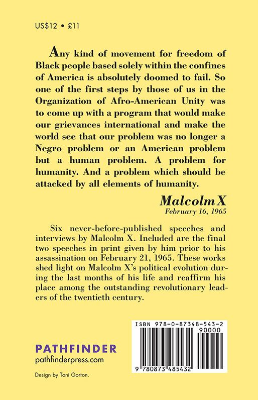Malcolm X: The Last Speeches