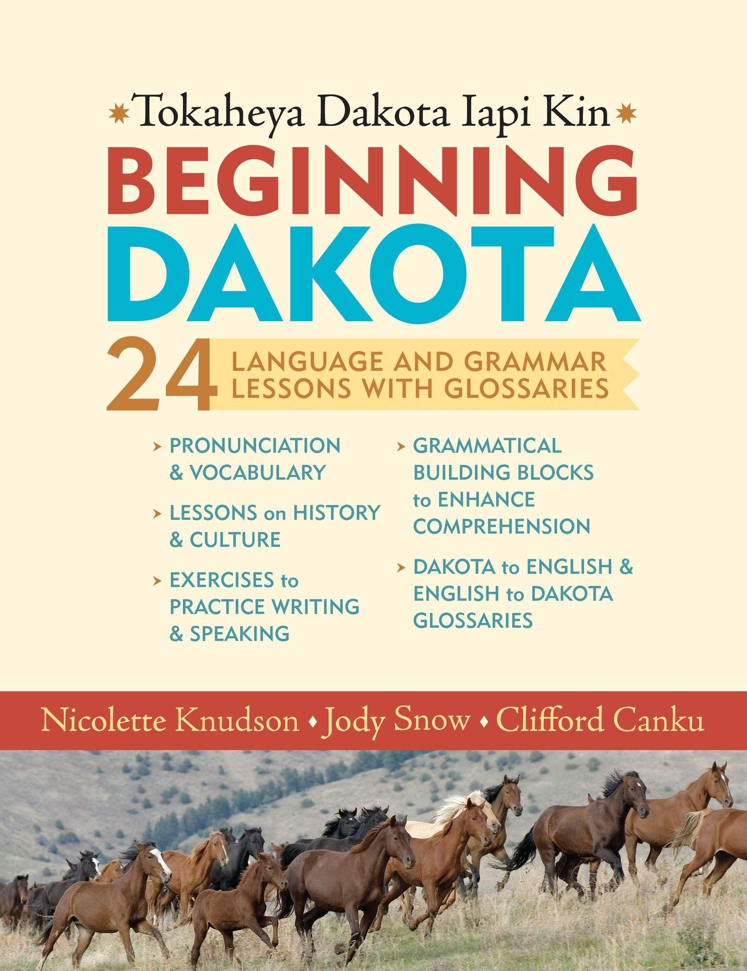 Beginning Dakota/Tokaheya Dakota Iapi Kin: 24 Language and Grammar Lessons with Glossaries