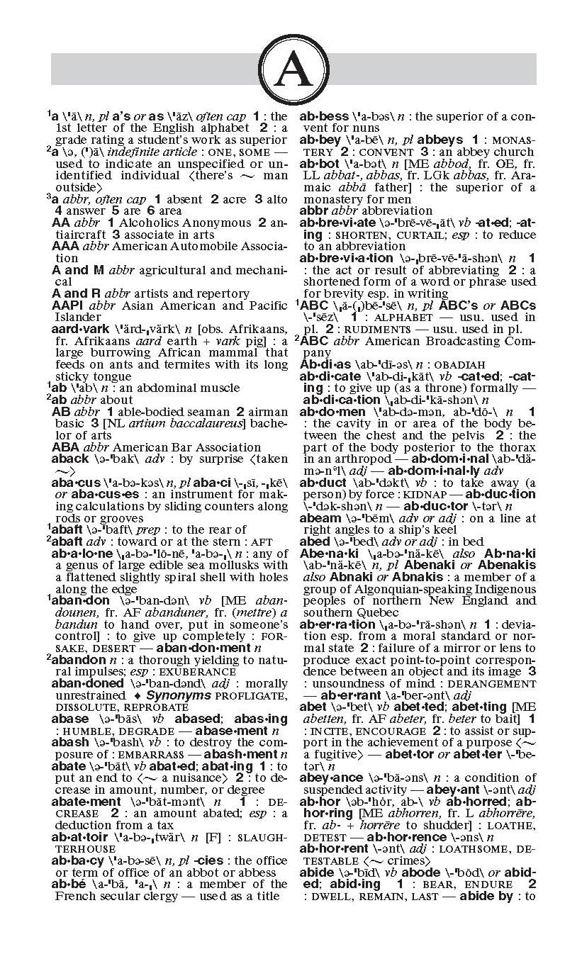 The Merriam-Webster Dictionary