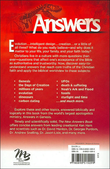 The New Answers Book: Over 25 Questions on Creation/Evolution and the Bible