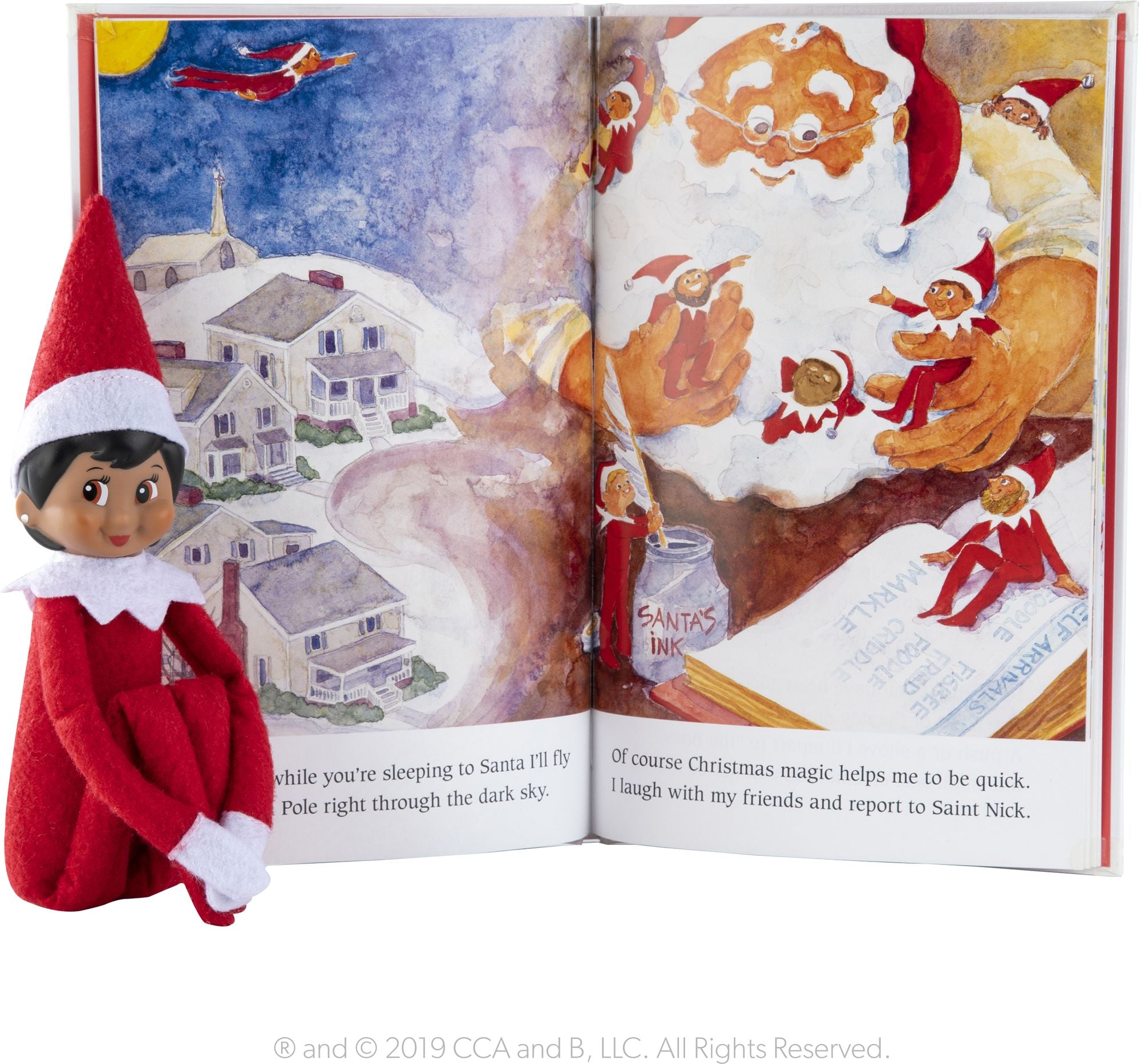 The Elf on the Shelf: A Christmas Tradition (includes brown-eyed girl scout elf)