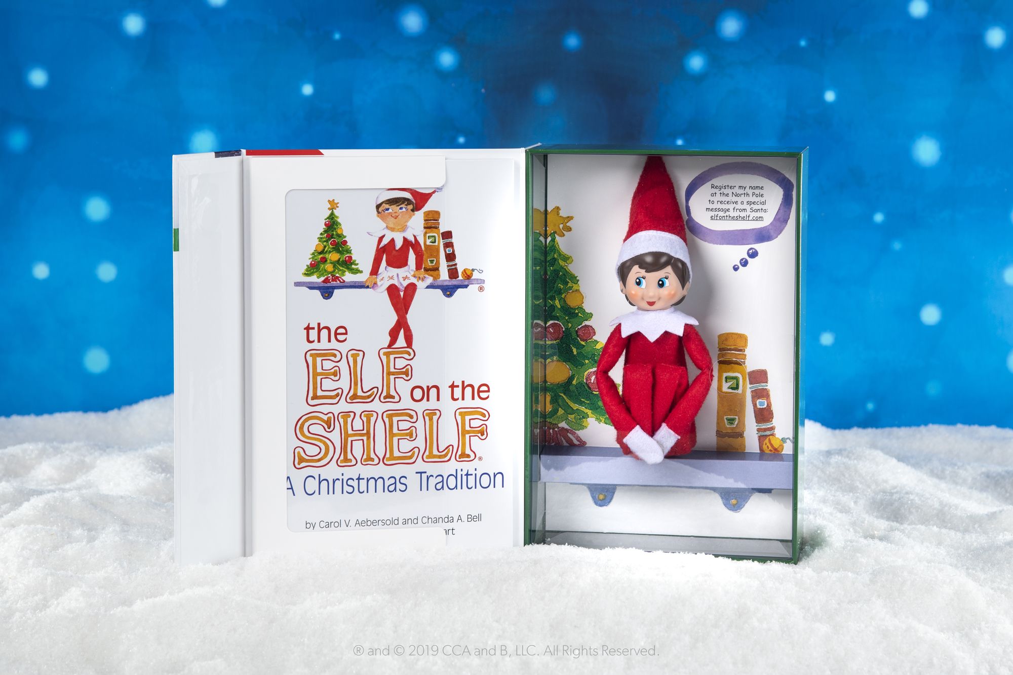 The Elf on the Shelf: A Christmas Tradition (includes blue-eyed girl scout elf)