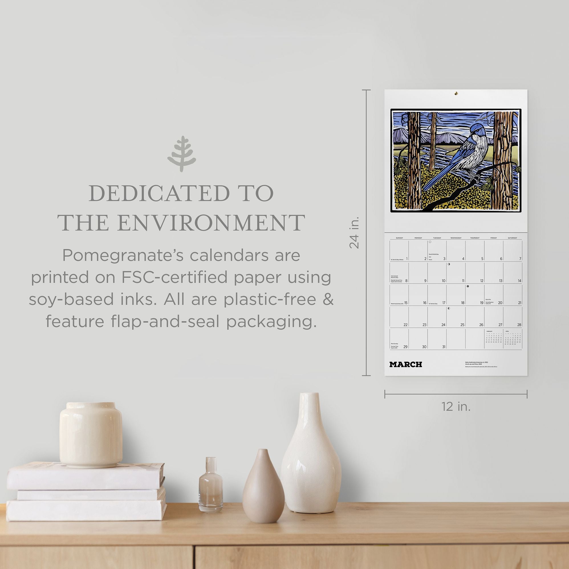 2026 Molly Hashimoto: Birds Wall Calendar