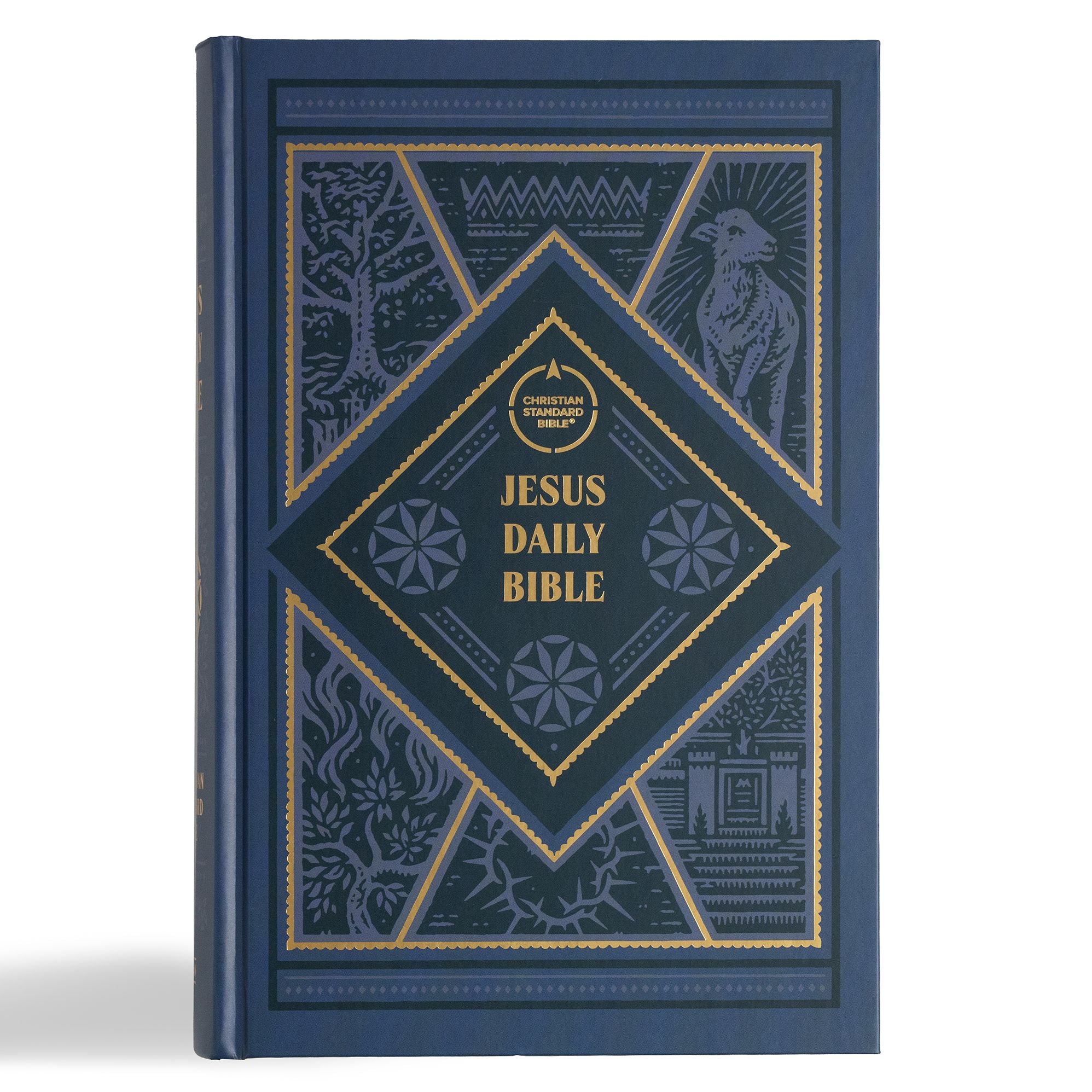 CSB Jesus Daily Bible, Hardcover: Guided Readings Showing Christ Throughout Scripture