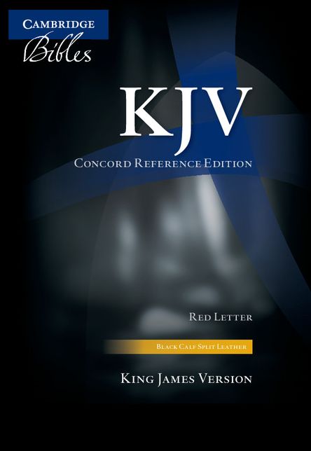KJV Concord Reference Bible, Black Calf Split Leather, KJ564:XR