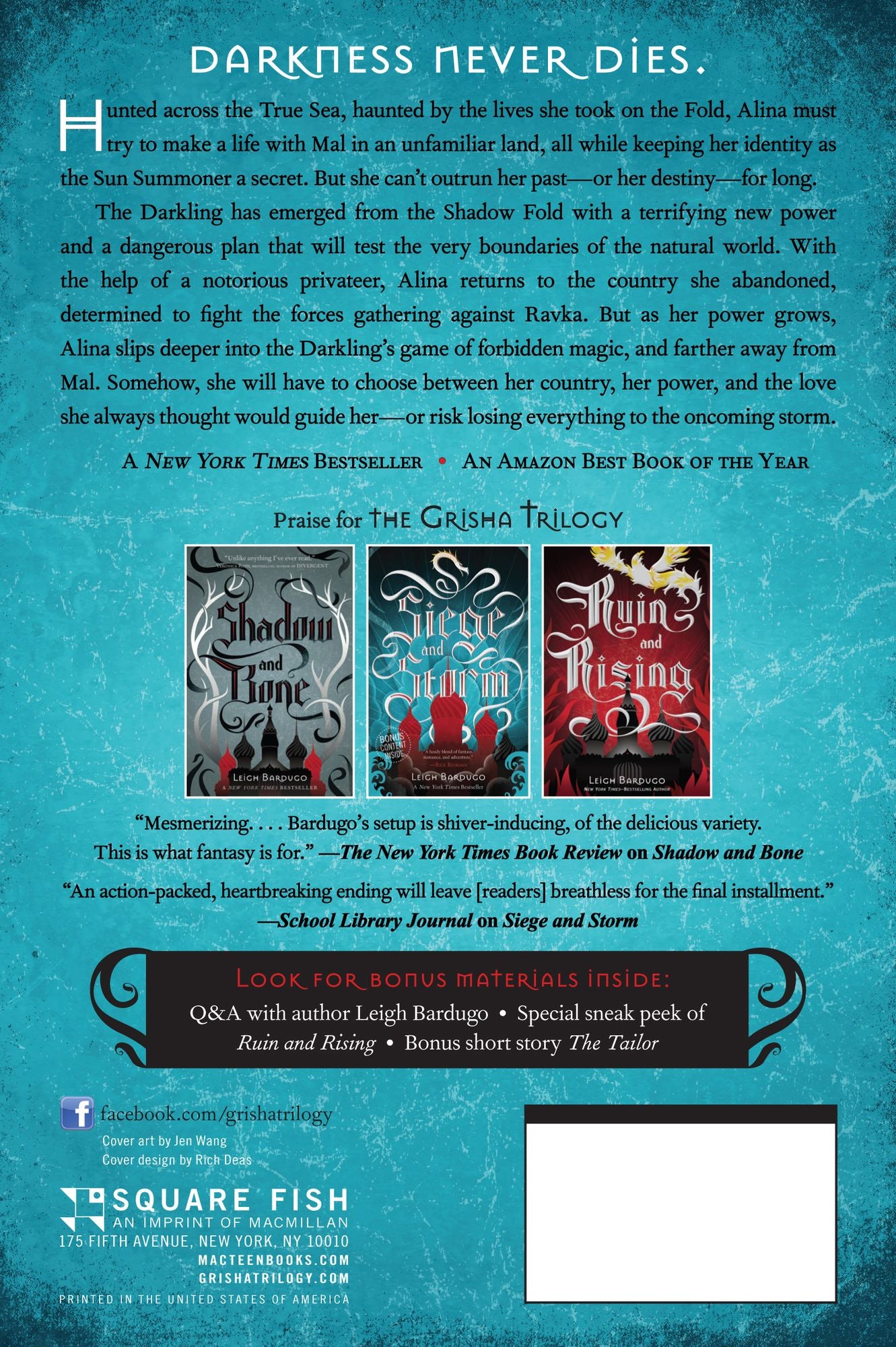 Siege and Storm (Shadow and Bone Trilogy #2)