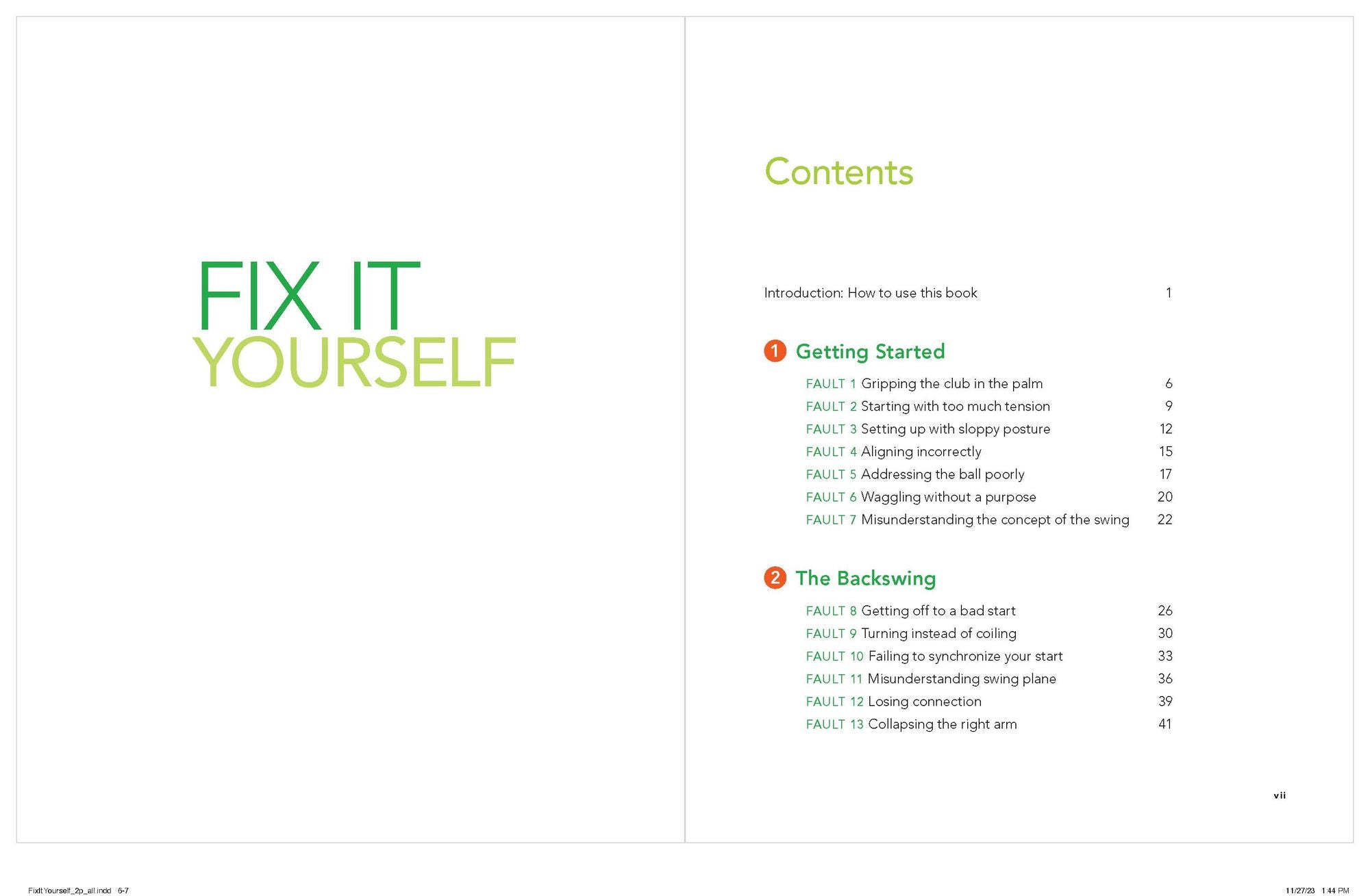 Fix It Yourself: How to Recognize the Faults in Your Game-and Correct Them