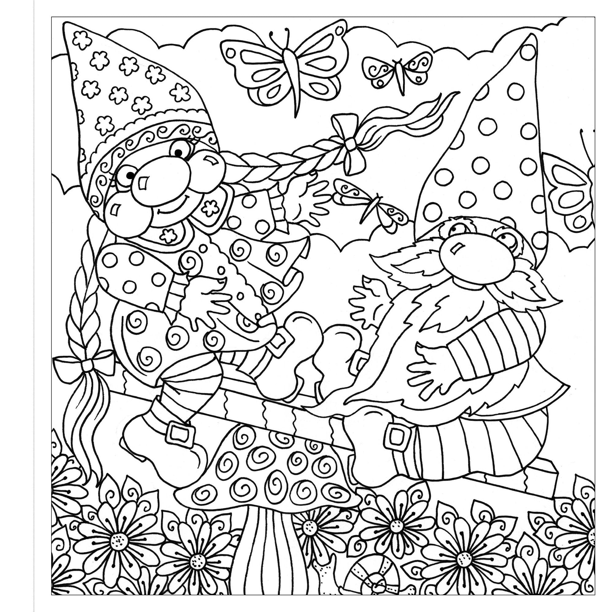 Zendoodle Colorscapes: Playful Gnomes: Happy Friends to Color and Display
