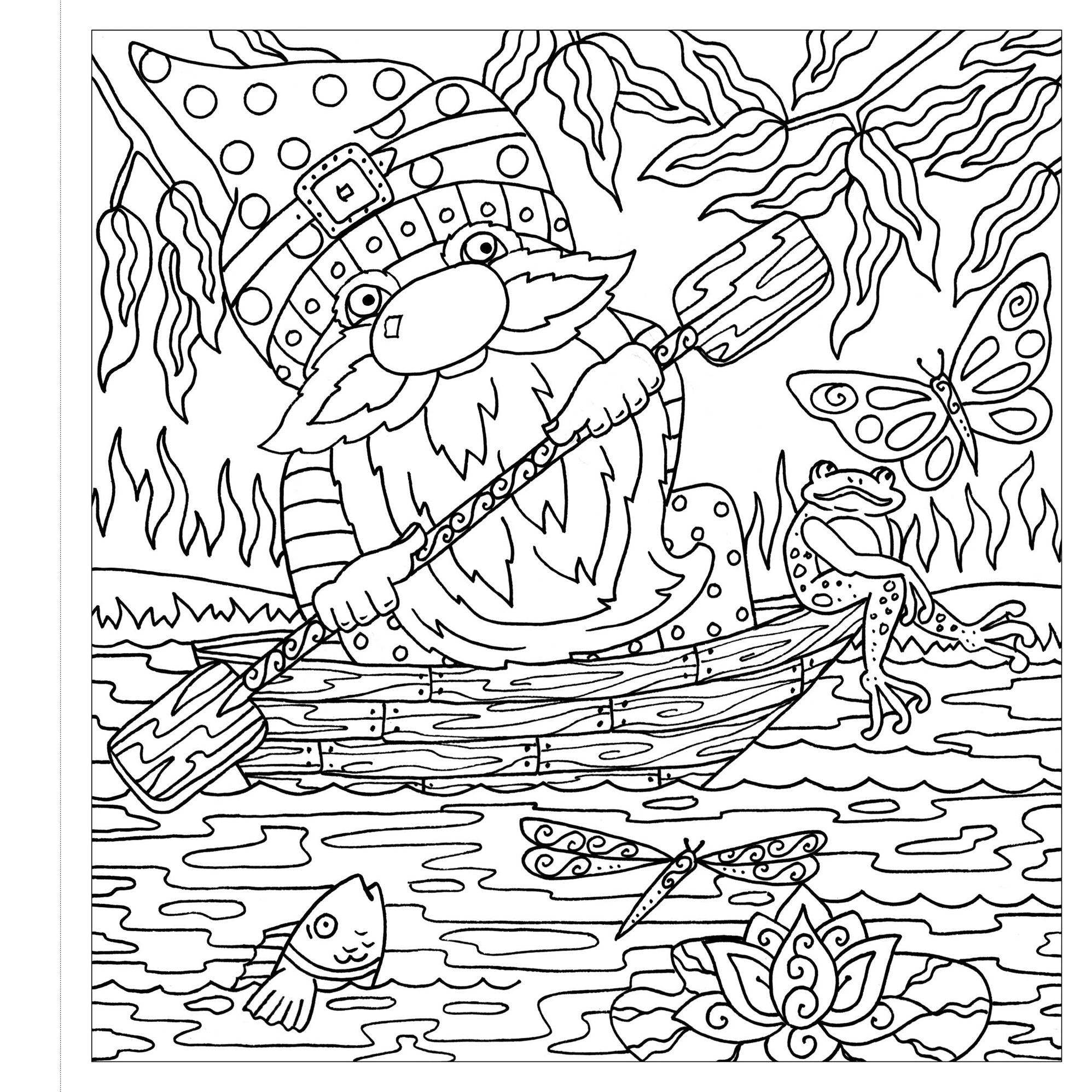Zendoodle Colorscapes: Playful Gnomes: Happy Friends to Color and Display