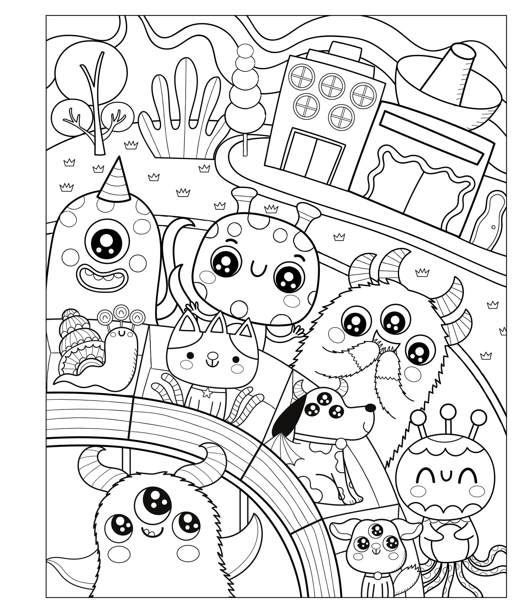 Mangatopia: Adorable Aliens: A Cosmically Cute Coloring Book of Anime and Manga