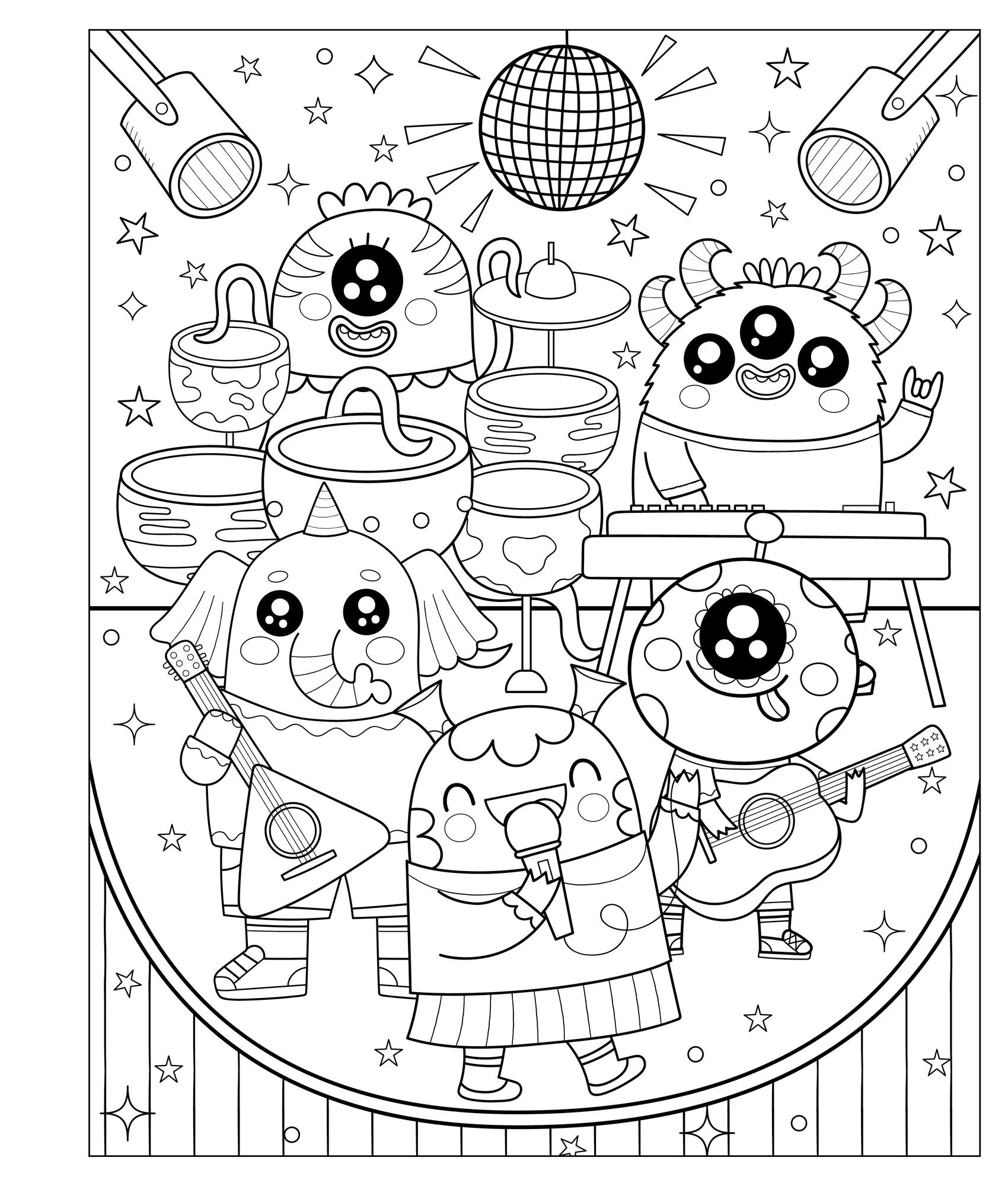 Mangatopia: Adorable Aliens: A Cosmically Cute Coloring Book of Anime and Manga