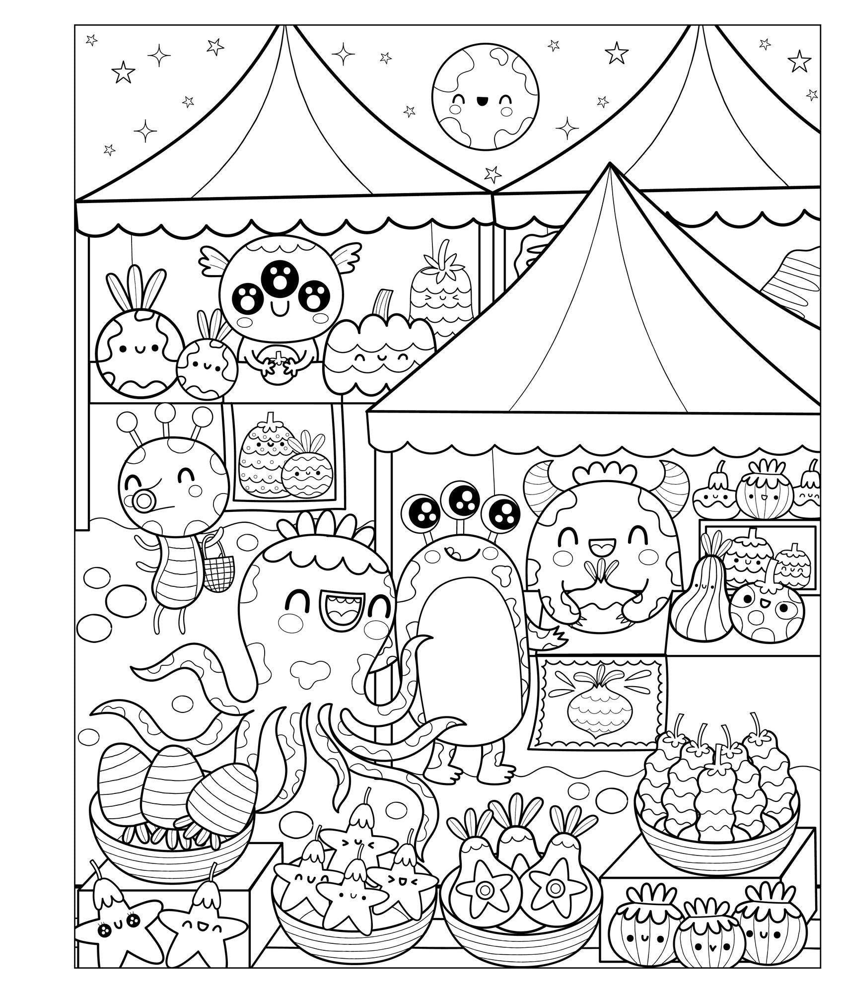 Mangatopia: Adorable Aliens: A Cosmically Cute Coloring Book of Anime and Manga