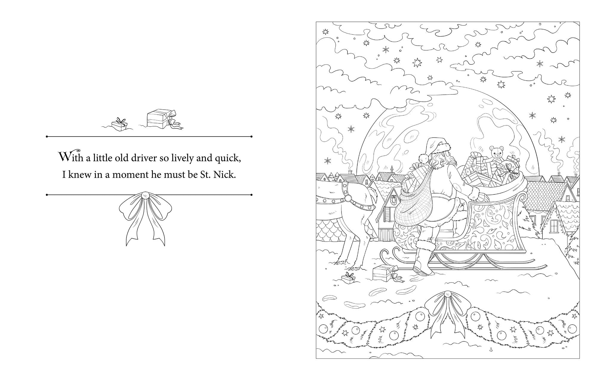Storygraphic: The Night Before Christmas: An Artist's Coloring Book of Holiday Magic