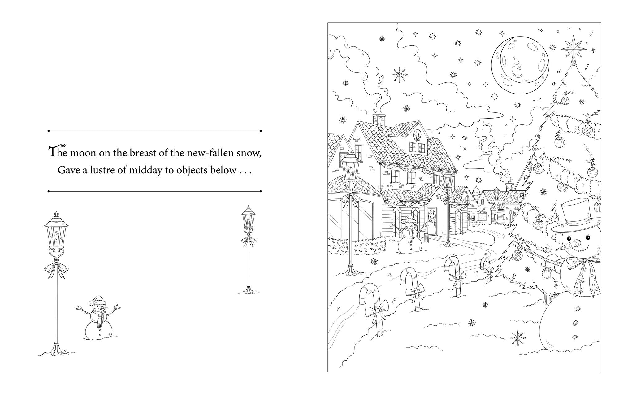 Storygraphic: The Night Before Christmas: An Artist's Coloring Book of Holiday Magic