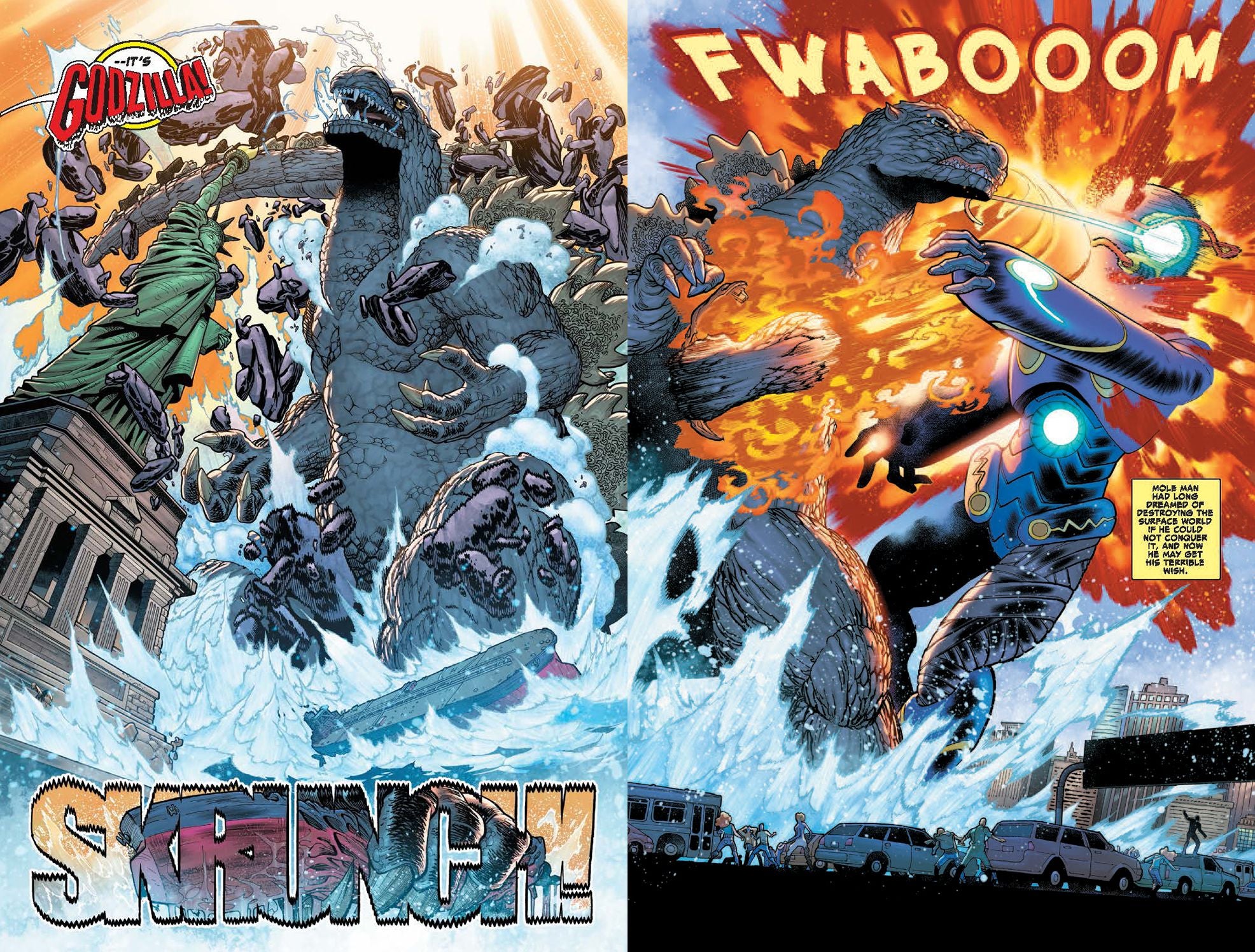 Godzilla Destroys the Marvel Universe