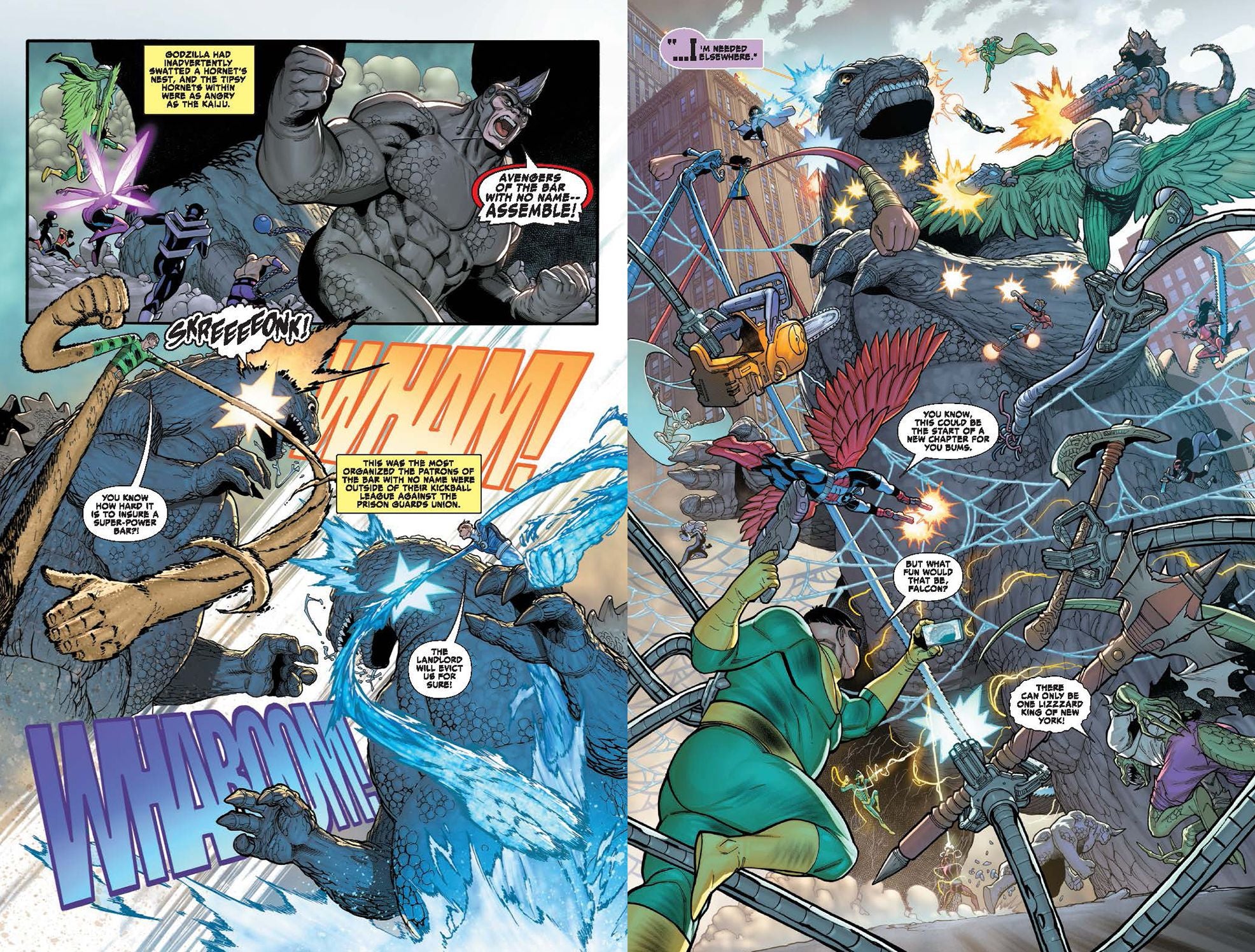 Godzilla Destroys the Marvel Universe