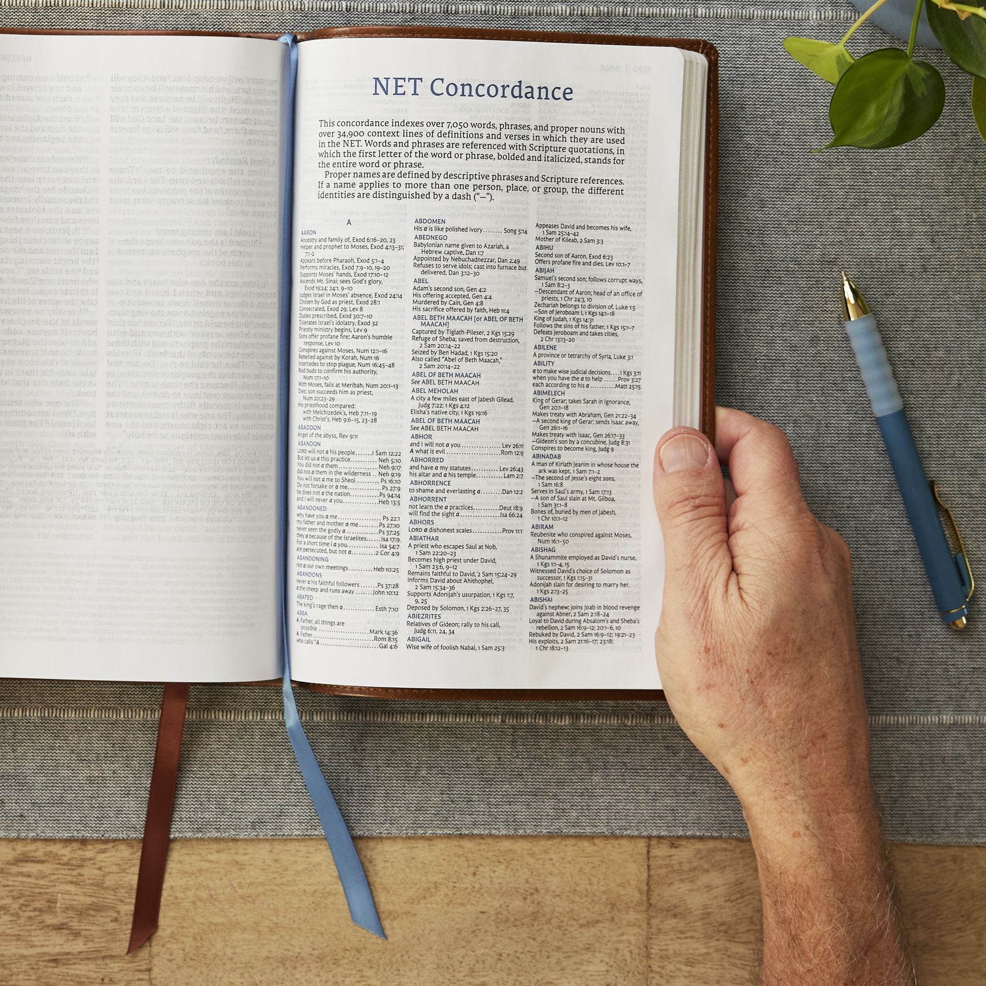 NET Bible, Large Print Thinline with Cross References, Hardcover, Comfort Print