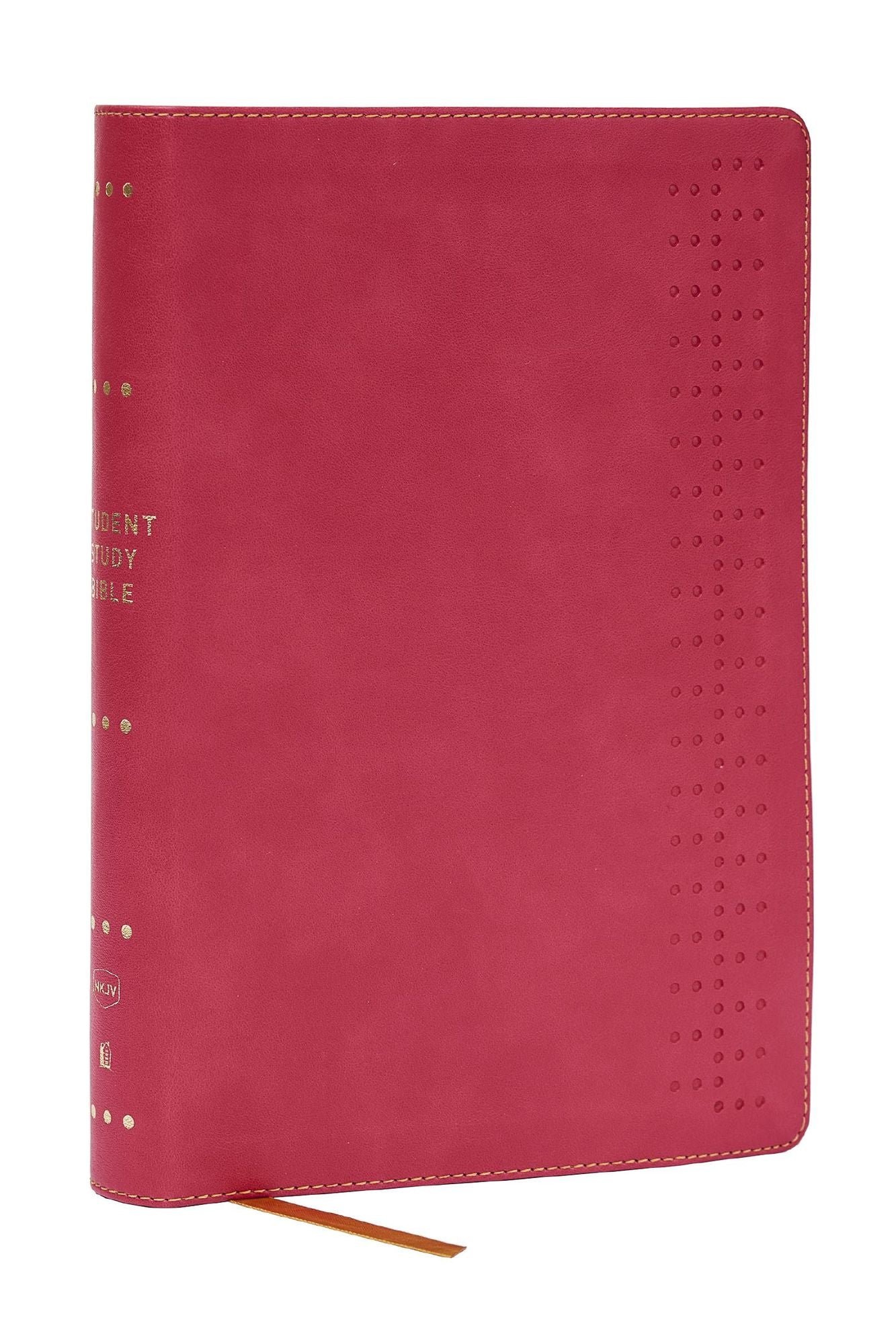 Student Study Bible: A Guide to Knowing and Living God's Word (NKJV, Pink Leathersoft, Red Letter, Comfort Print)