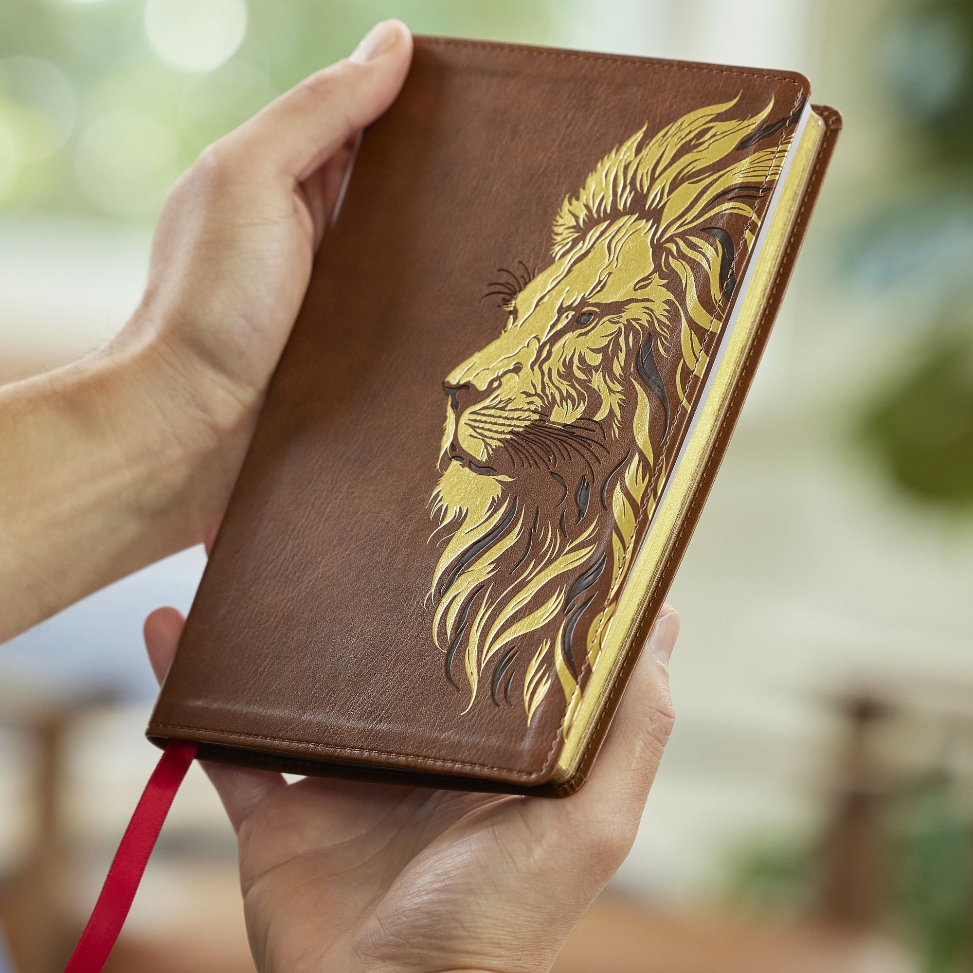 KJV, Personal Size New Testament, Tan Leathersoft, Red Letter, Comfort Print