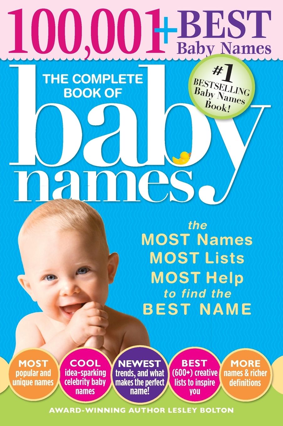 The Complete Book of Baby Names: The Most Names (100,001+), Most Unique Names, Most Idea-Generating Lists (600+) and the Most Help to Find the Perfect Name