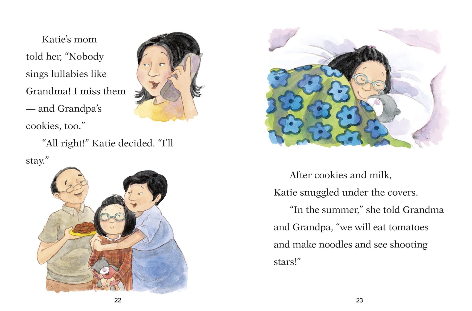 Katie Woo, Don't Be Blue: A Nervous Night; Too Much Rain; Moving Day; Katie Woo Has the Flu (Katie Woo Series)
