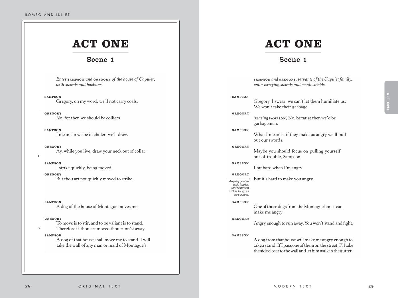 Romeo and Juliet: No Fear Shakespeare Deluxe Student Editions - Shakespeare Side-by-Side Plain English
