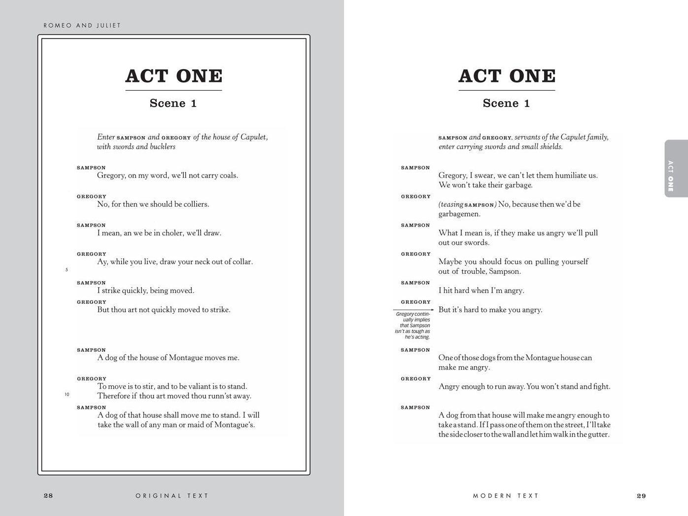 Romeo and Juliet: No Fear Shakespeare Deluxe Student Editions - Shakespeare Side-by-Side Plain English