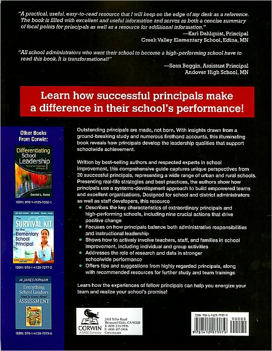 Handbook of School Improvement: How High-Performing Principals Create High-Performing Schools